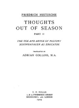 [Gutenberg 38226] • Thoughts Out of Season, Part II